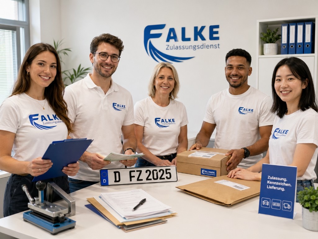 Team des Zulassungsdienst Falke (GbR) in Trier